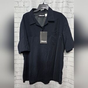 Blauer Men's Dark Navy Polo Work Uniform‎ Security Police Shirt Size 2XL